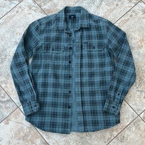 Obey Plaid Heavyweight Cotton Twill Button Down Long Sleeve Shirt Men’s Small